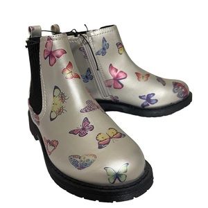 Butterfly Print Kids Boots (NWOT)